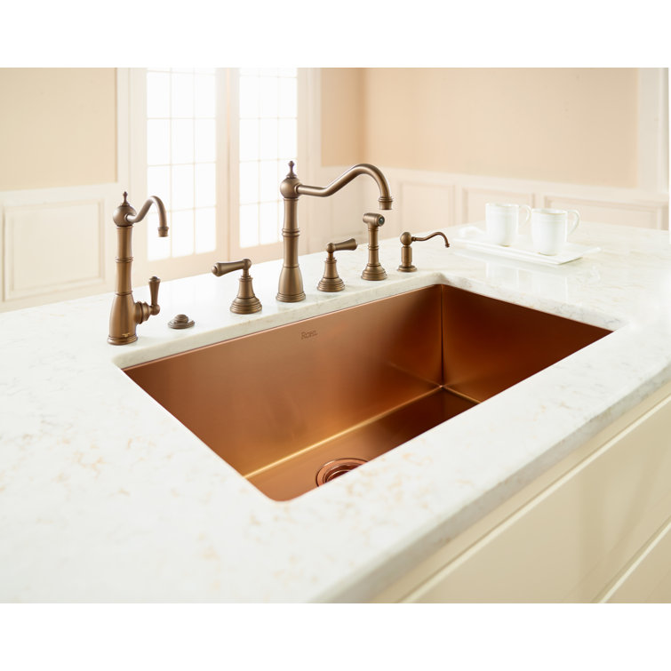 Brushed Stainless Steel Single Bowl Undermount Kitchen Sink