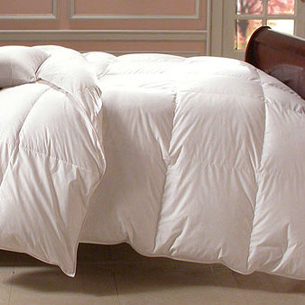 Queen White Organic Cotton Goose Down Comforter