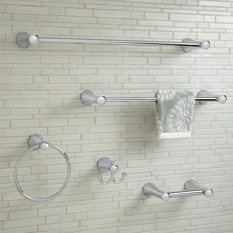 Polished Chrome Wall Mounted Circular Towel Ring