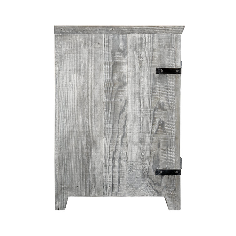 Americana Reclaimed White Solid Wood 36" Bathroom Vanity Base