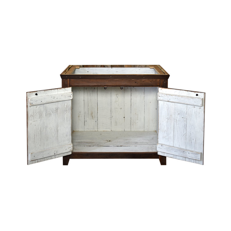 Chestnut Solid Wood 36" Americana Vanity Base, Handcrafted