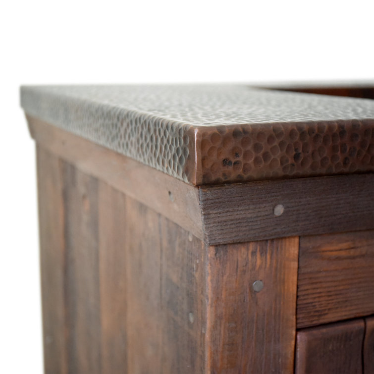 Chestnut Solid Wood 36" Americana Vanity Base, Handcrafted