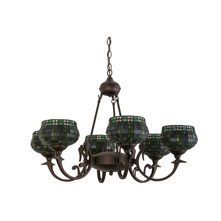 Elegant 62'' Bronze 6-Light Classic Traditional Chandelier