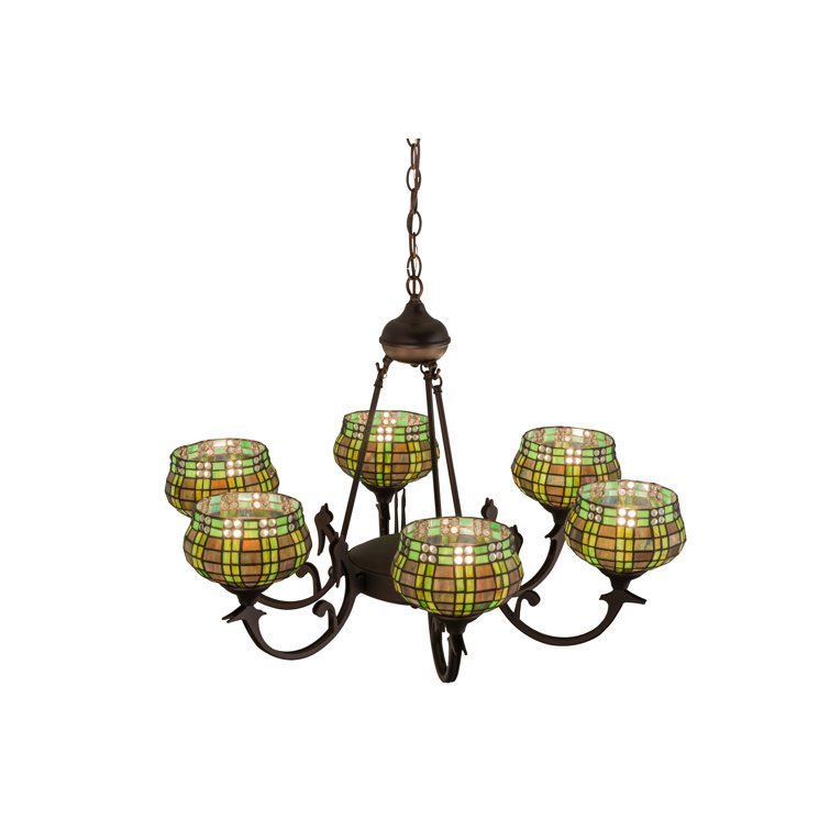 Elegant 62'' Bronze 6-Light Classic Traditional Chandelier