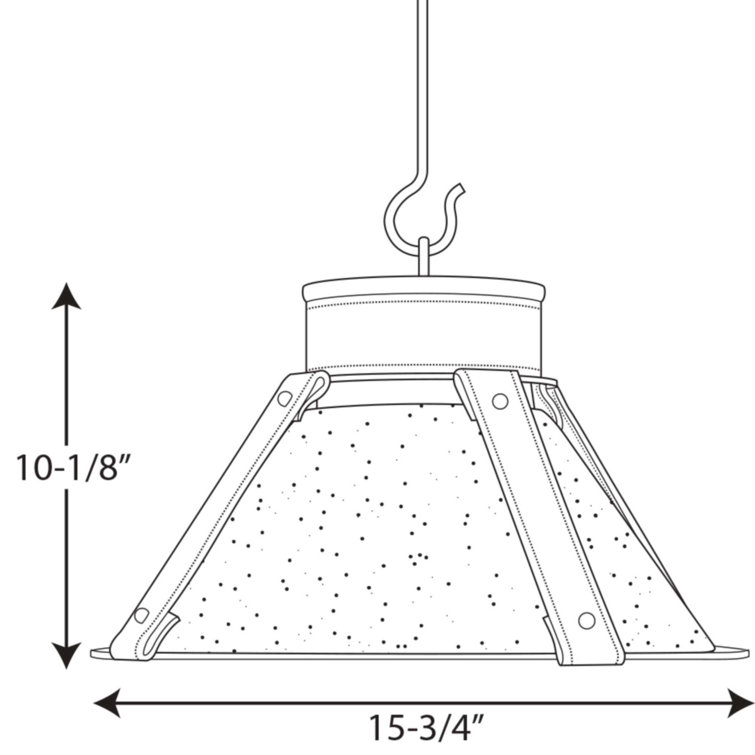 Brushed Nickel and Glass Indoor Pendant Light