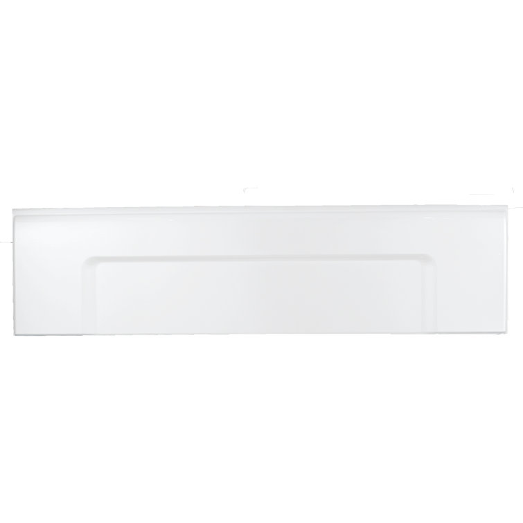 White 72-Inch Acrylic Bathtub Apron
