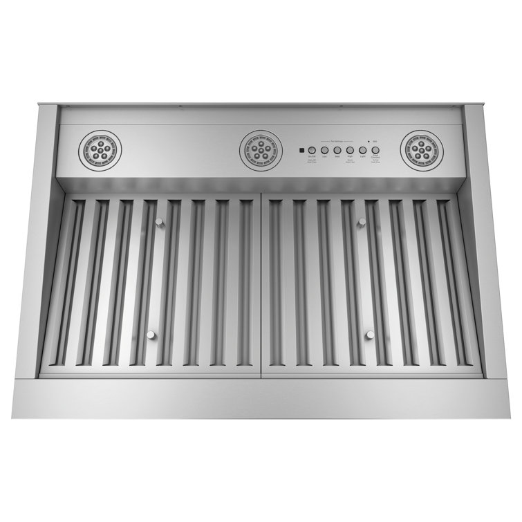 30" Stainless Steel Smart Convertible Insert Range Hood with LED Lighting