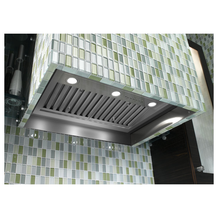 30" Stainless Steel Smart Convertible Insert Range Hood with LED Lighting