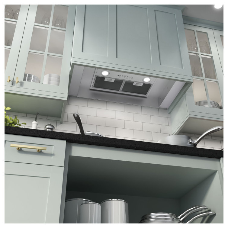 Stainless Steel 20" Convertible Insert Range Hood with Heat Sentry