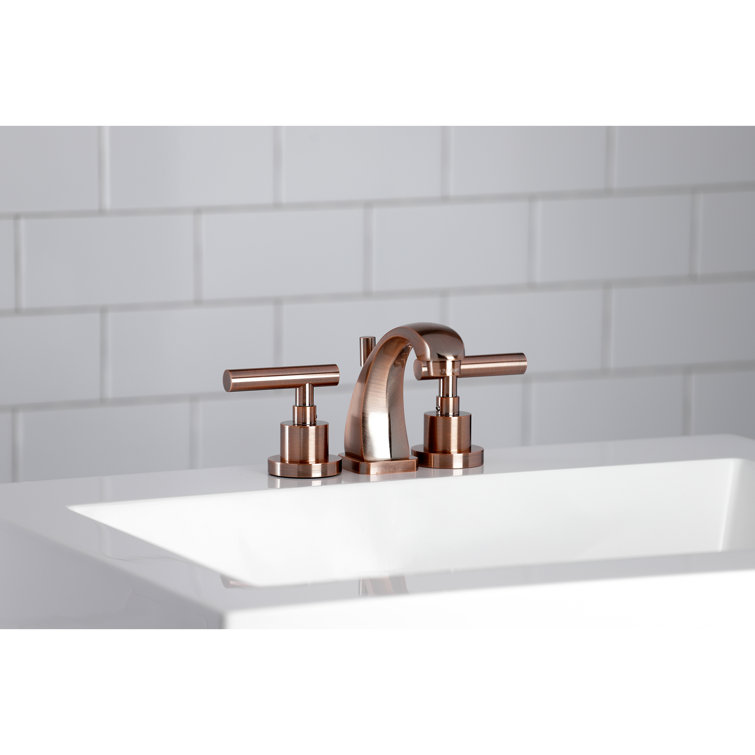 Manhattan Elegance Antique Copper Brass Widespread Bathroom Faucet
