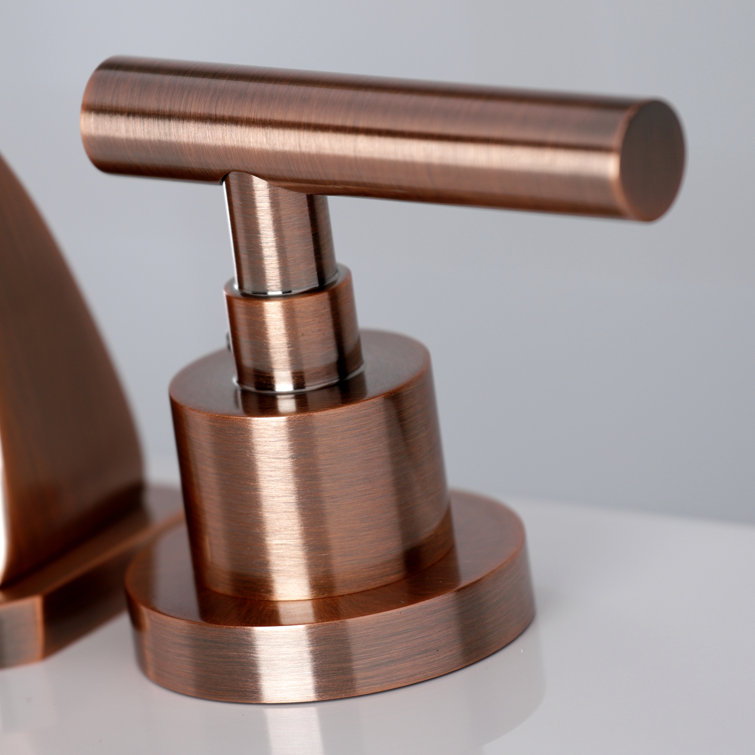 Manhattan Elegance Antique Copper Brass Widespread Bathroom Faucet