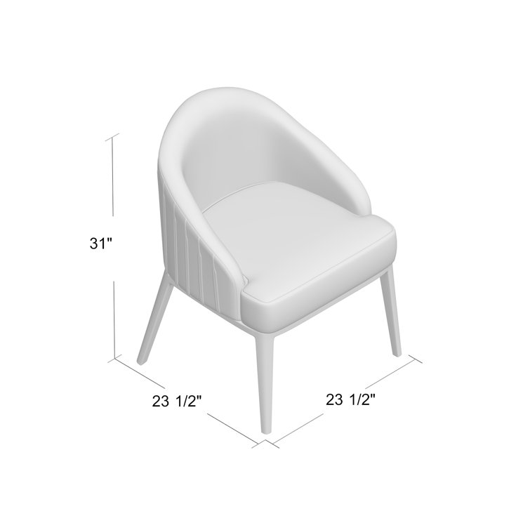 Alvy 22.5'' Black Velvet Upholstered Solid Wood Armchair