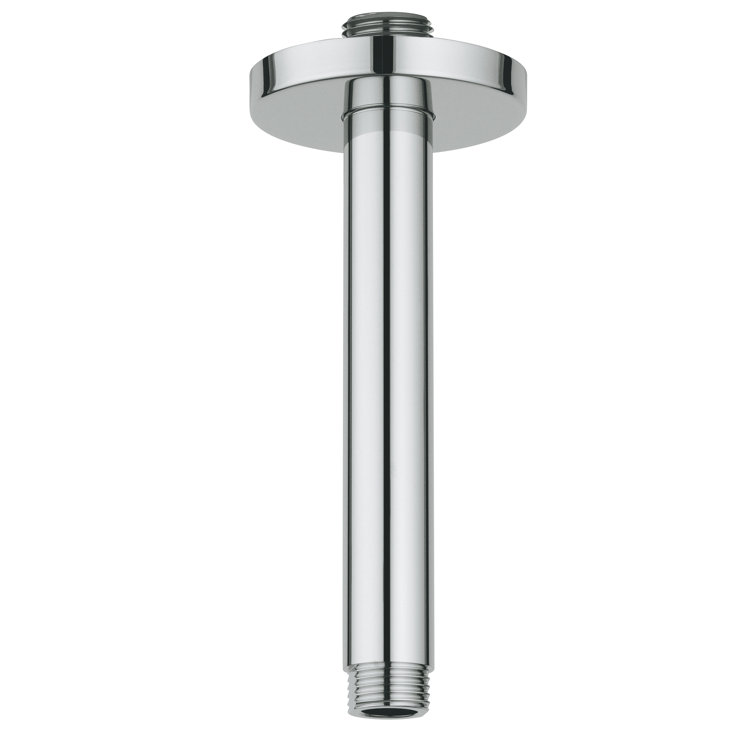 6-Inch Chrome Ceiling Mounted Shower Arm