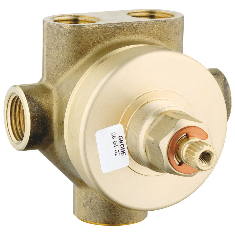Brass Diverter Valve with 5 Ports and Scald Guard