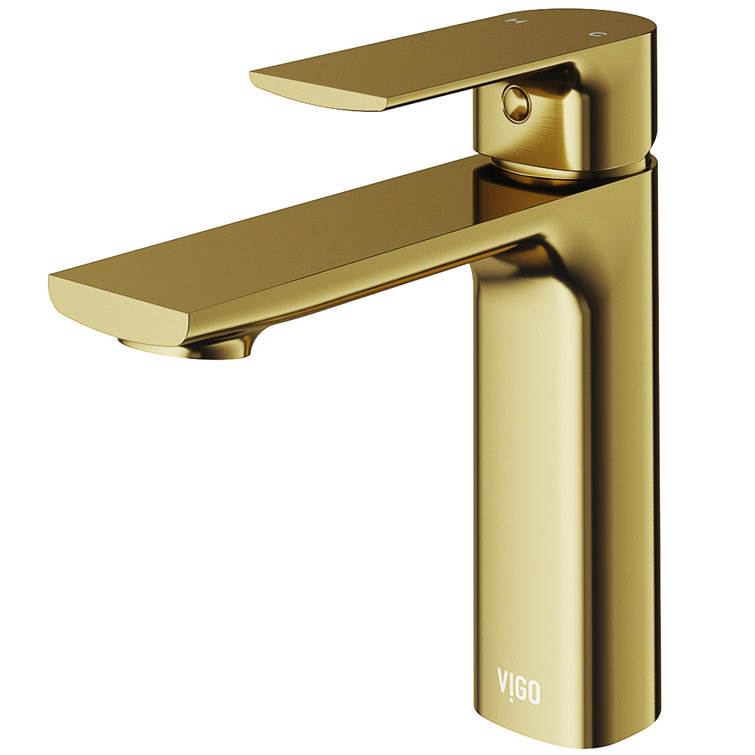 Davidson Sleek 6.5" Single Hole Brushed Nickel Bathroom Faucet