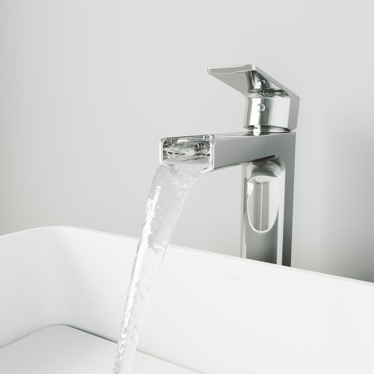 Amada Chrome Single Handle Vessel Sink Faucet
