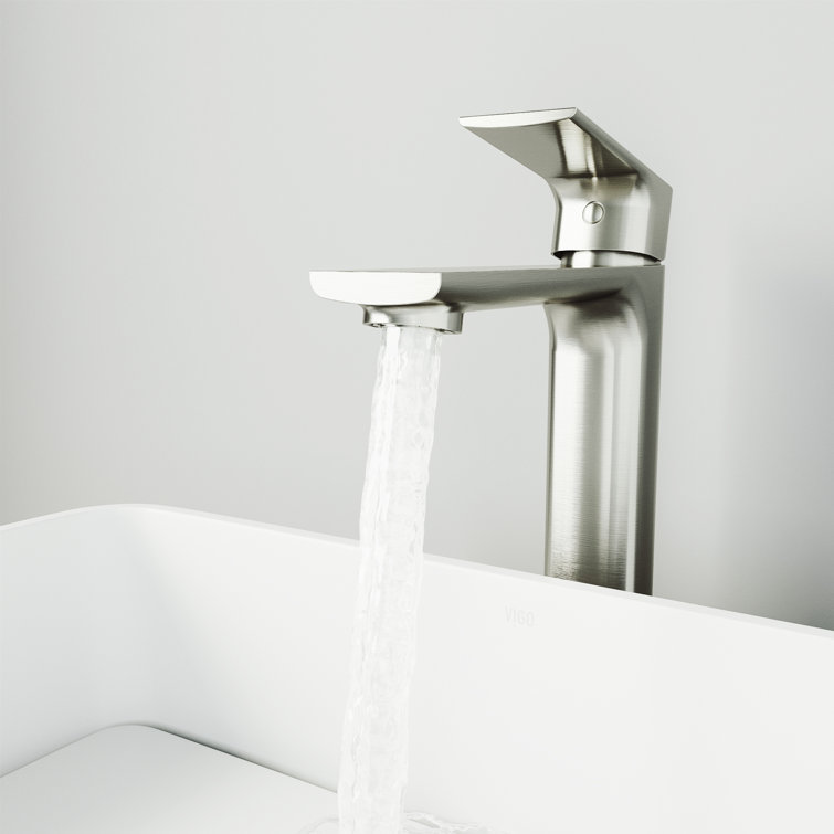 Norfolk 11" Nickel Single Handle Vessel Sink Faucet