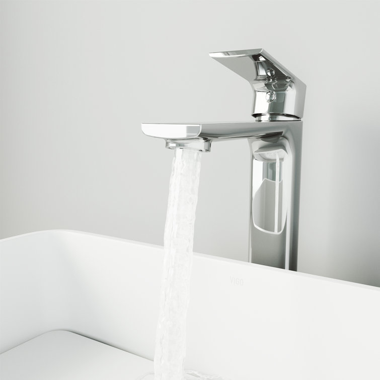 Norfolk Modern Black Brass Vessel Bathroom Faucet