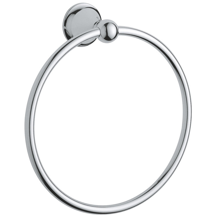 Starlight Chrome Wall Mounted Towel Ring