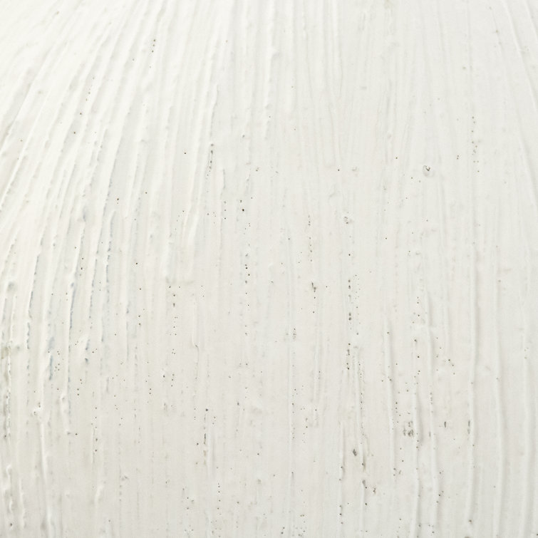 Zentique Large Distressed White Handmade Cement Vase