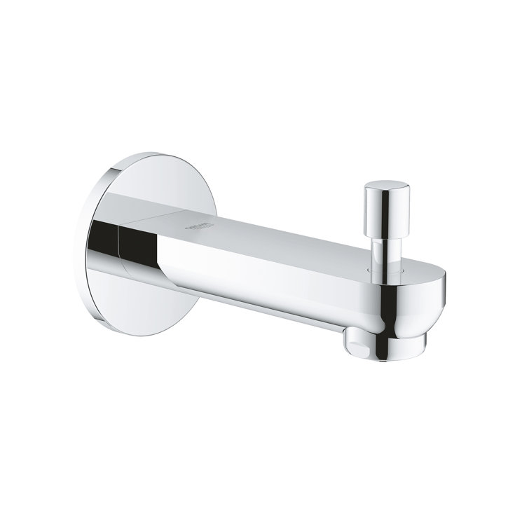 Eurosmart Cosmopolitan Chrome Wall Mounted Tub Spout with Diverter