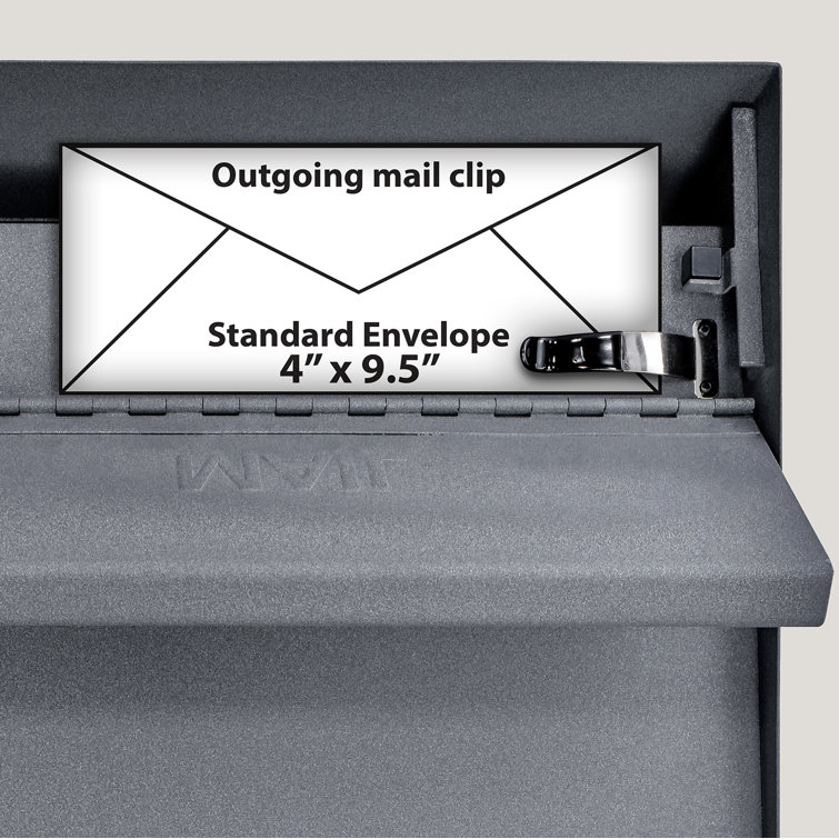 Granite Steel Lockable Wall-Mount Security Mailbox