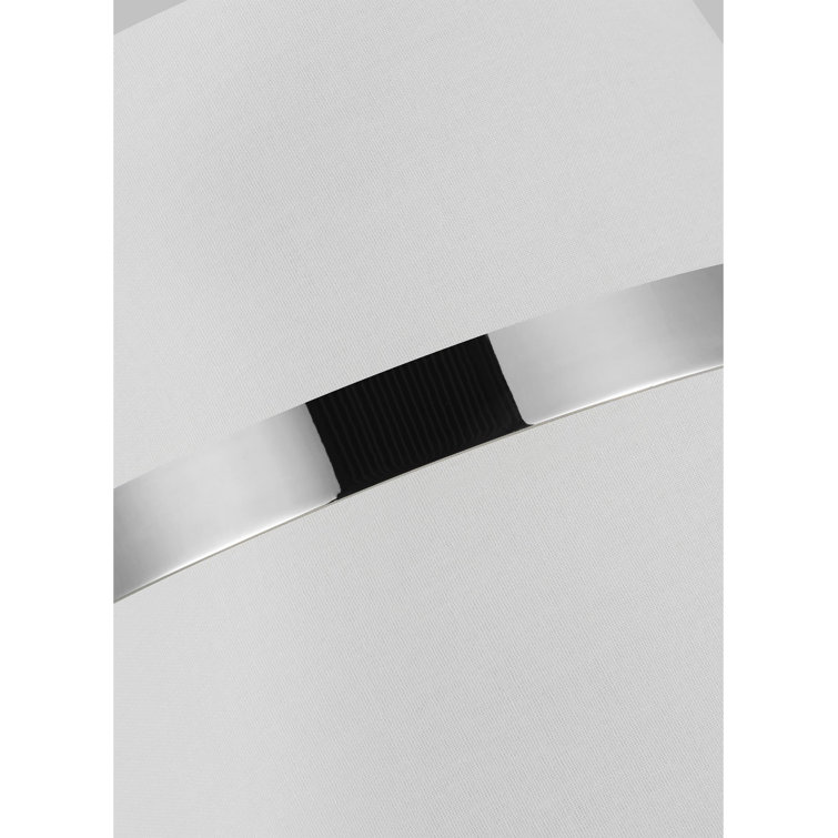 Polished Nickel 3-Light Glass Cone Pendant