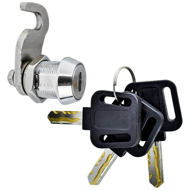 Black Steel Locking Post-Mount Security Mailbox
