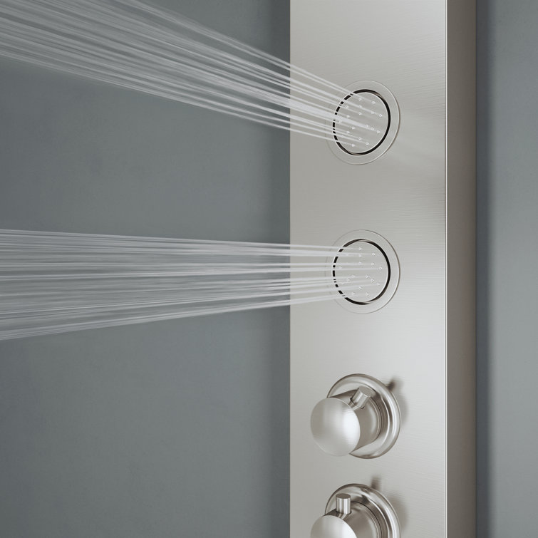 Ellington 59" Stainless Steel 4-Jet Shower Panel with Hand Shower