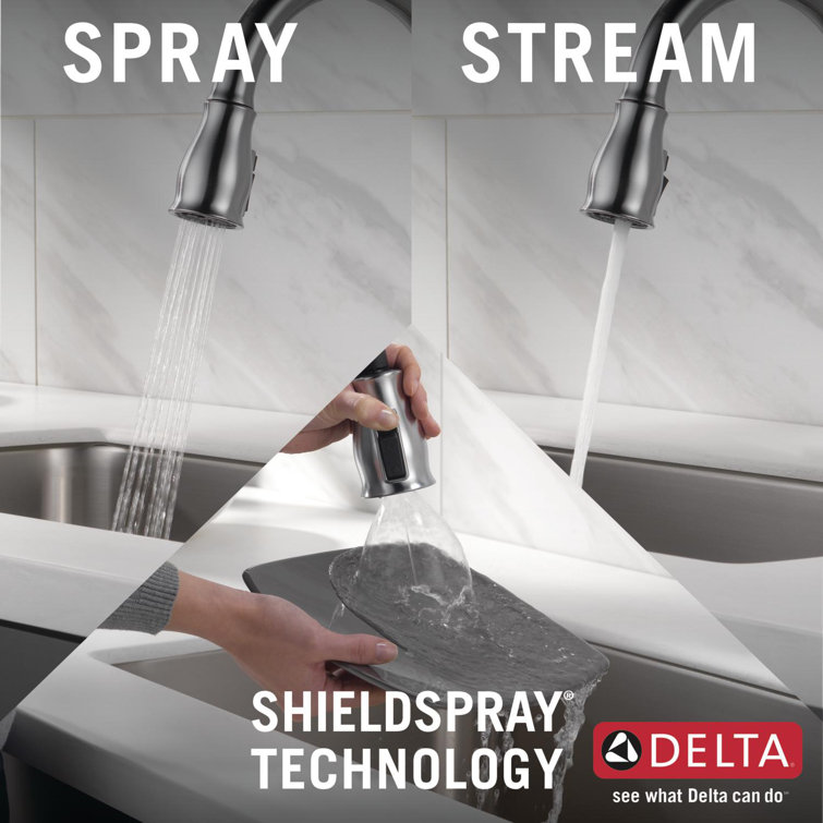 Arctic Stainless Steel Pull-Down Kitchen Faucet with Touch Control