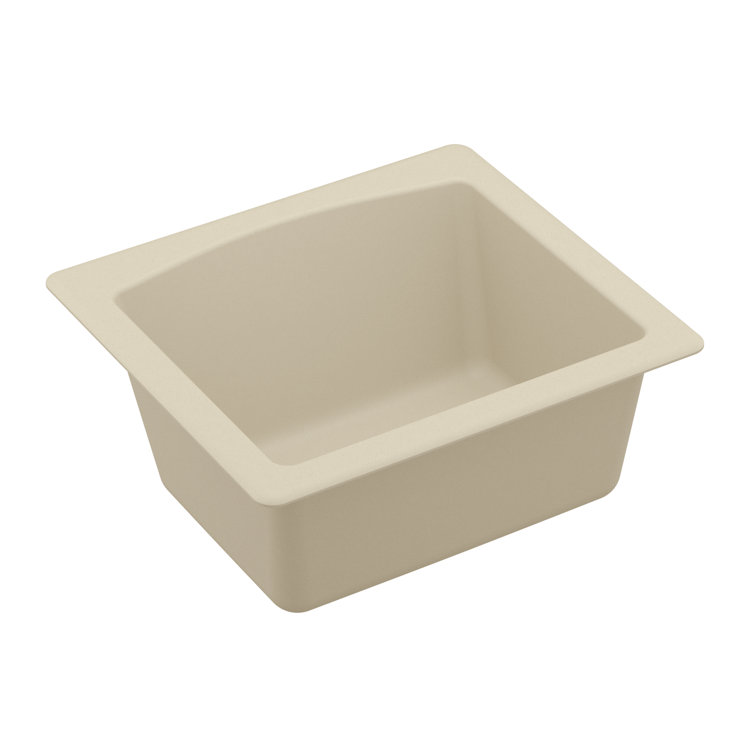Bisque Quartz Composite Single Bowl Drop-in Farmhouse Sink