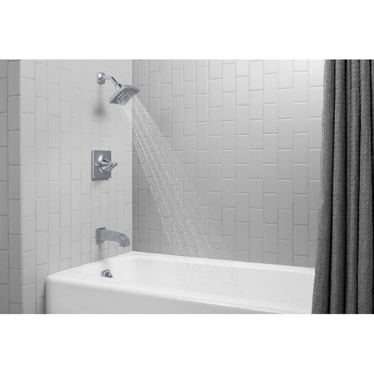 White Cast Iron Alcove Bathtub with Left Drain, 60" x 30-1/4"