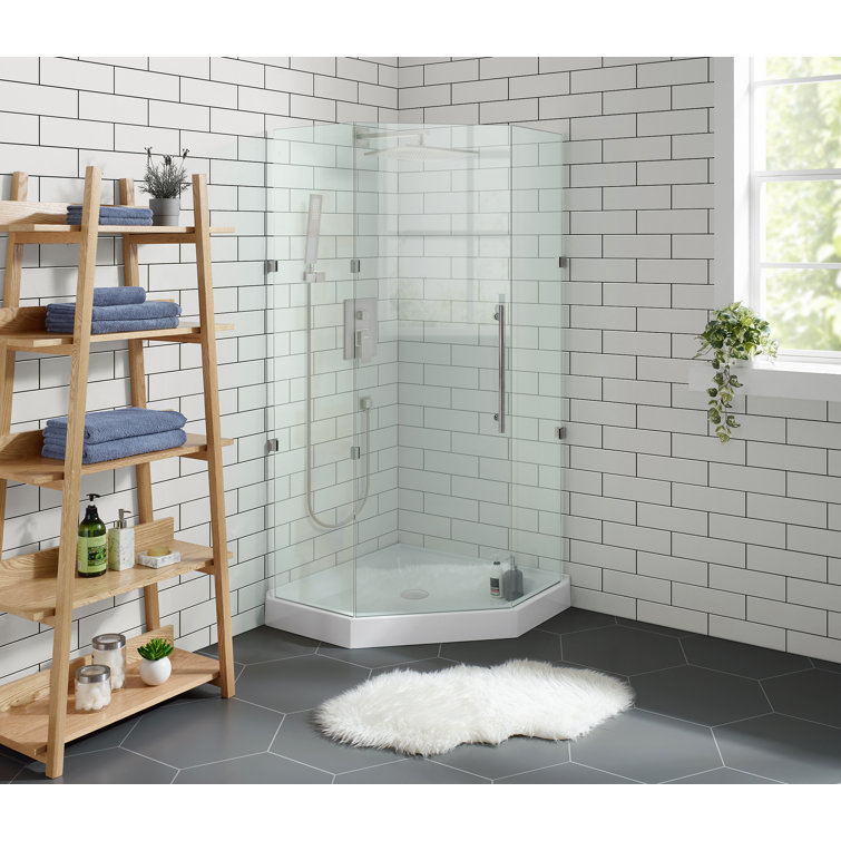Voltaire 60" x 30" Glossy White Acrylic Shower Base