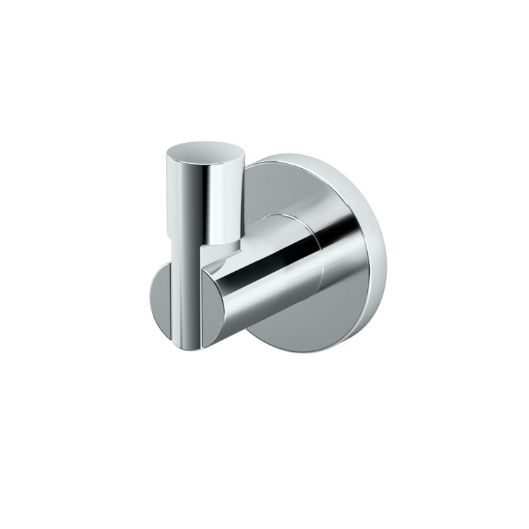Small Chrome Zinc Wall Mounted Robe Hook