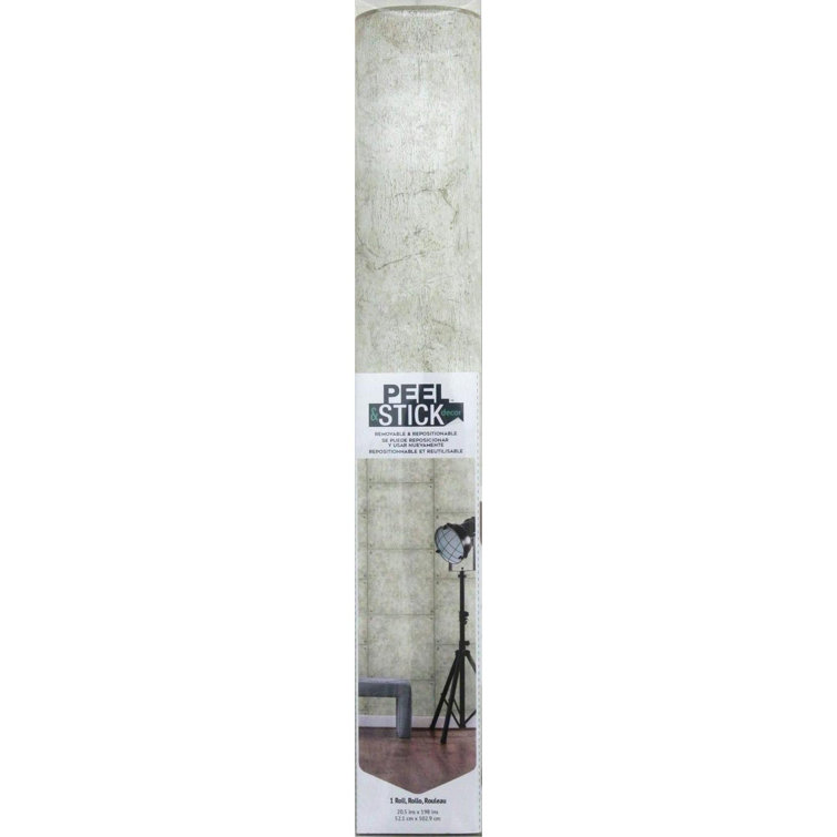 Gray Cement Peel and Stick Wallpaper Roll