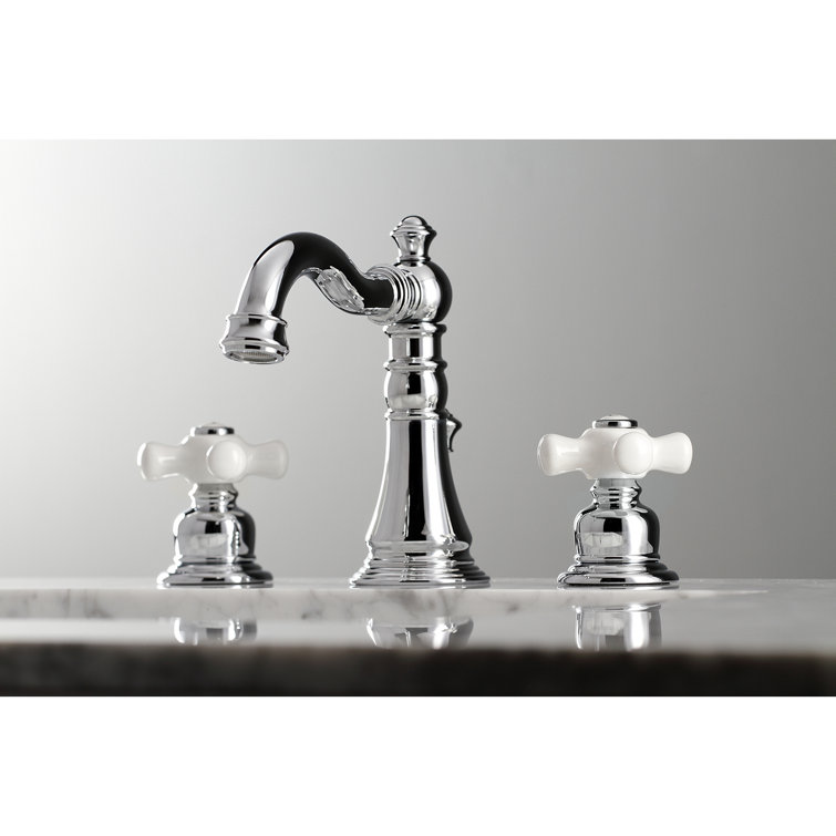 American Classic Polished Chrome Widespread Bathroom Faucet