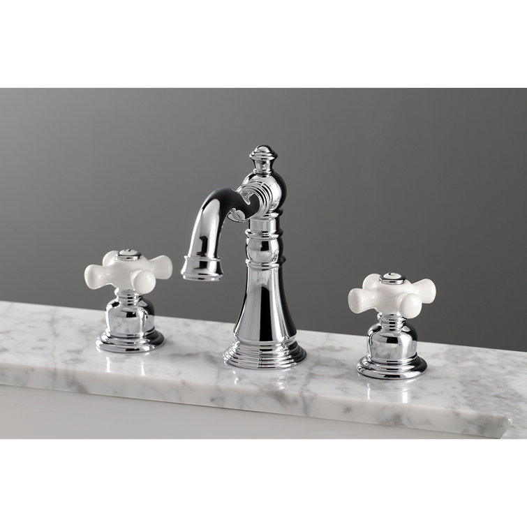 American Classic Polished Chrome Widespread Bathroom Faucet