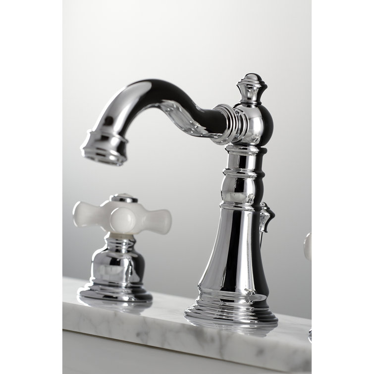 American Classic Polished Chrome Widespread Bathroom Faucet