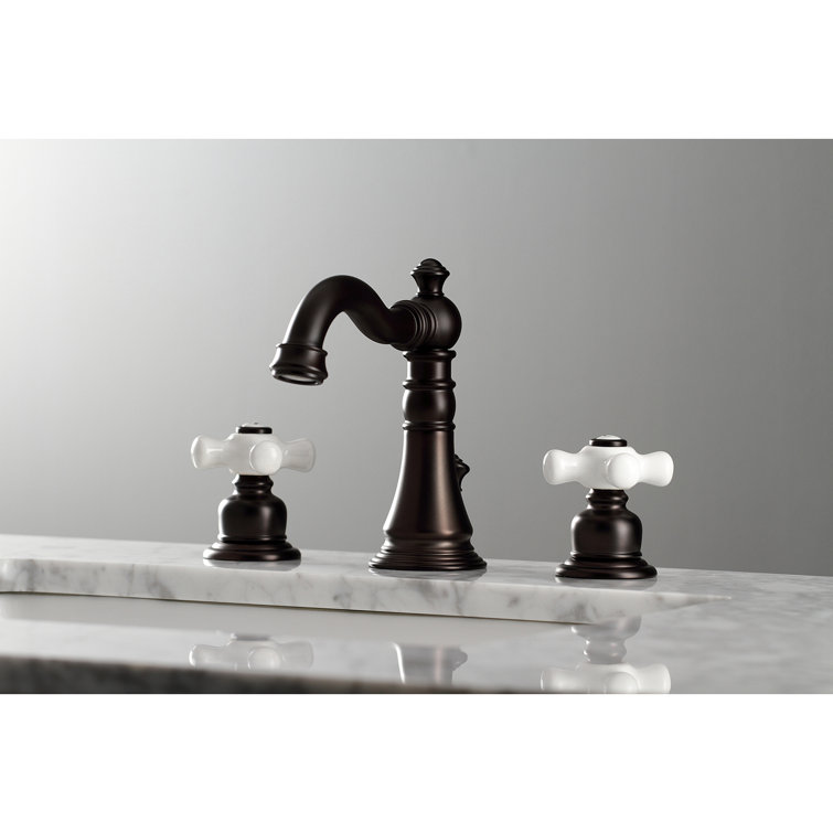 Oil Rubbed Bronze Victorian Widespread Bathroom Faucet