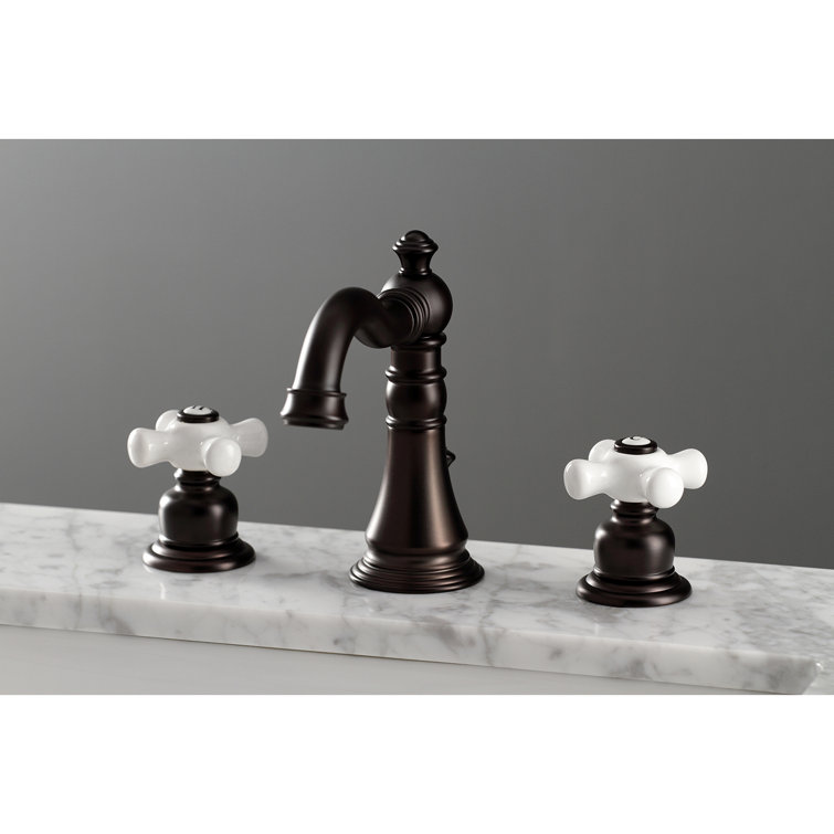 Oil Rubbed Bronze Victorian Widespread Bathroom Faucet