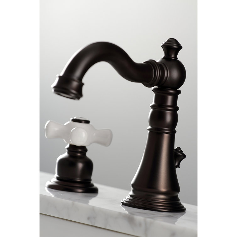 Oil Rubbed Bronze Victorian Widespread Bathroom Faucet