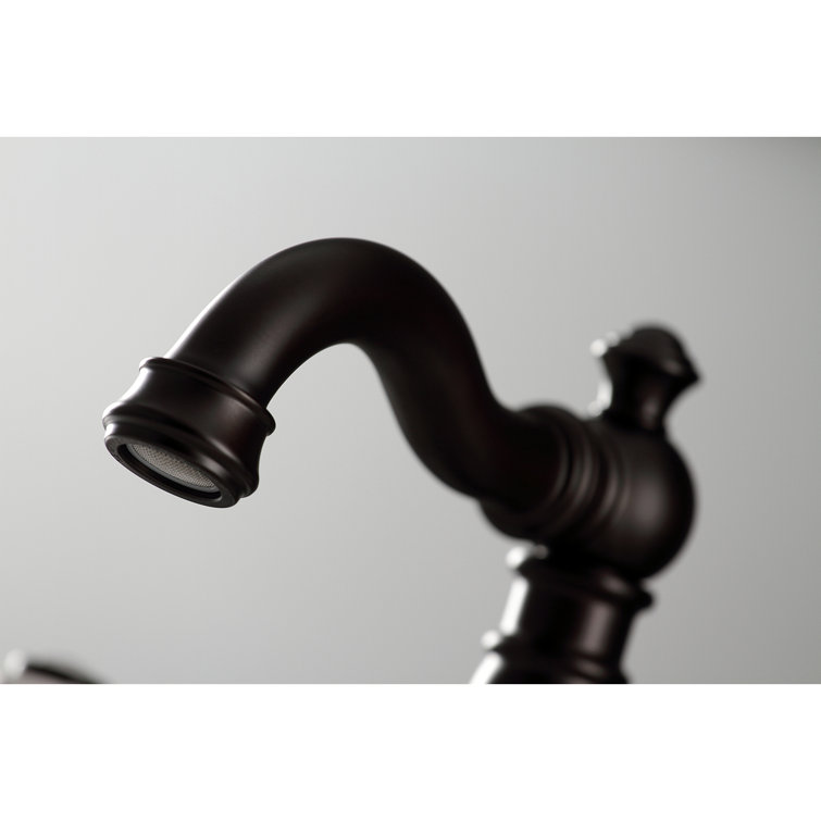 Oil Rubbed Bronze Victorian Widespread Bathroom Faucet