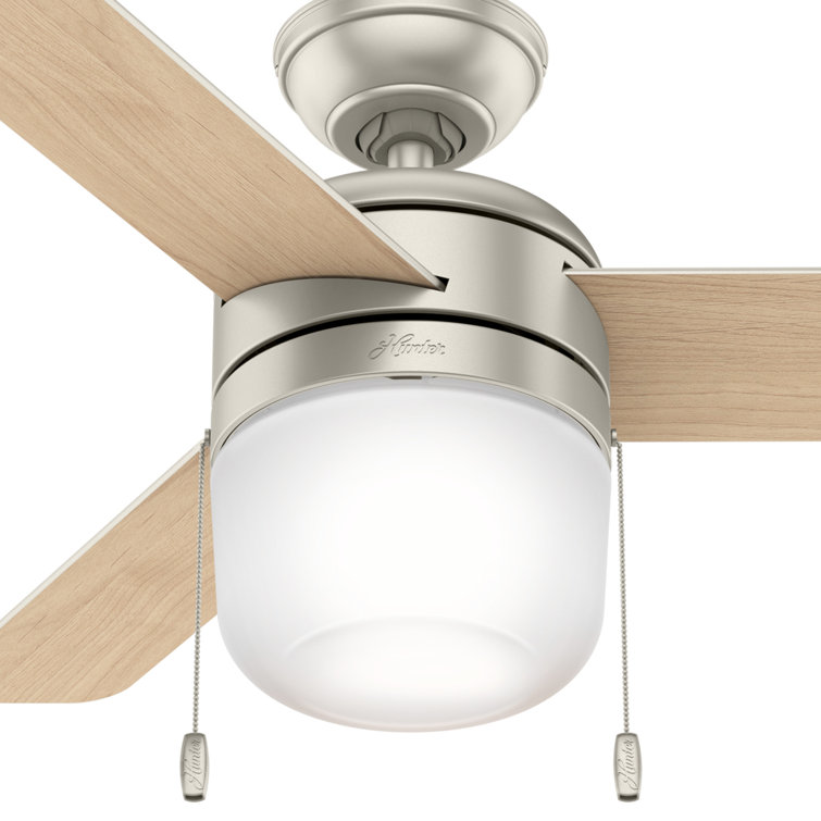 42" Matte Nickel LED Ceiling Fan with Reversible Blades