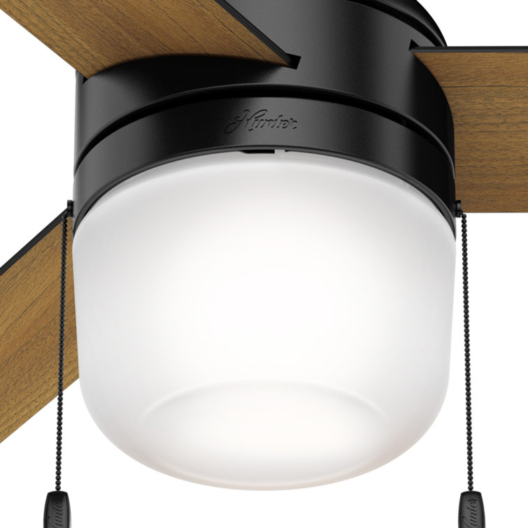 Scandinavian-Inspired Matte Black 42" LED Ceiling Fan with Remote and Reversible Blades