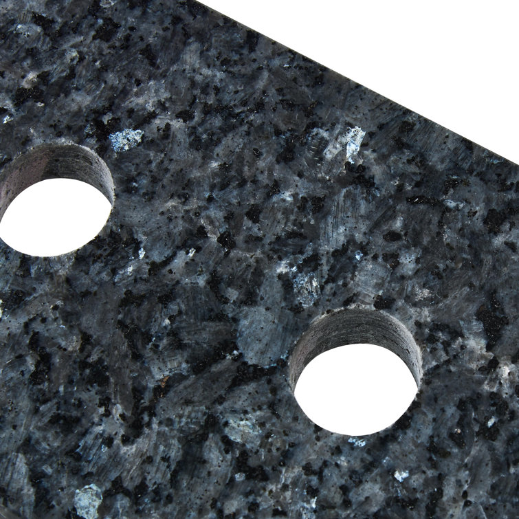 49'' Blue Pearl Granite Single Bathroom Vanity Top with White Sink