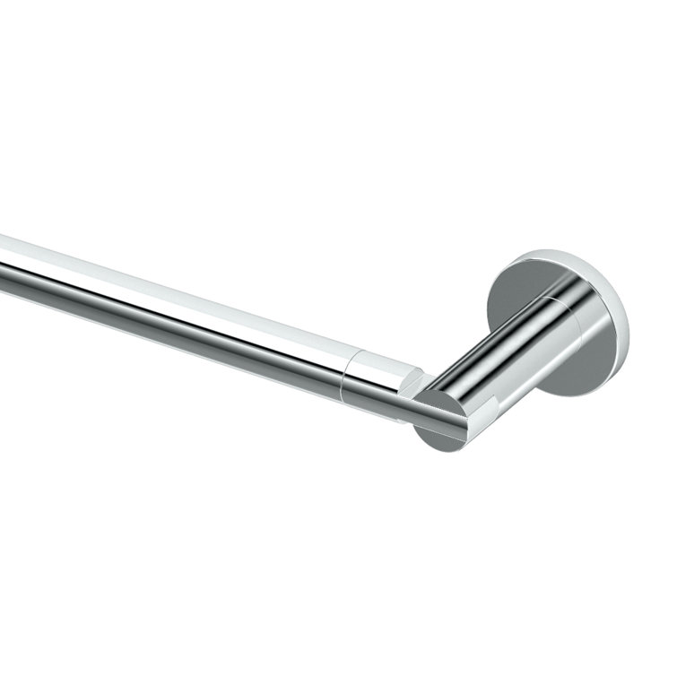 Channel 24-Inch Chrome Wall Mounted Towel Bar