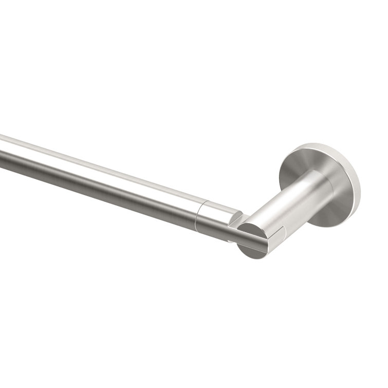 Channel 18" Satin Nickel Wall Mounted Towel Bar