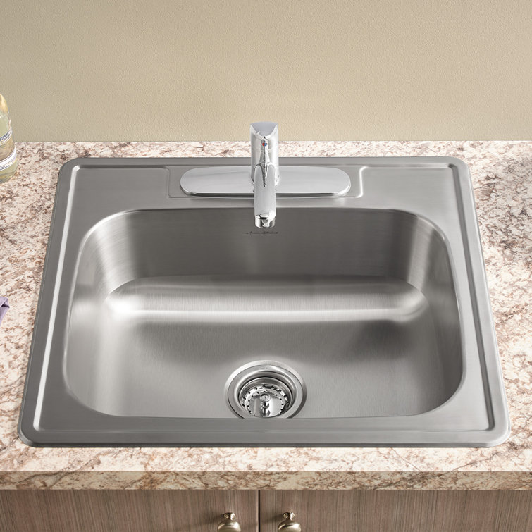 Colony 25'' Stainless Steel Single Bowl Drop-In Kitchen Sink