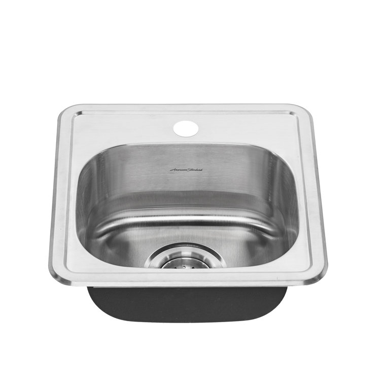 Colony 15'' Drop-In Single Bowl Stainless Steel Kitchen Sink