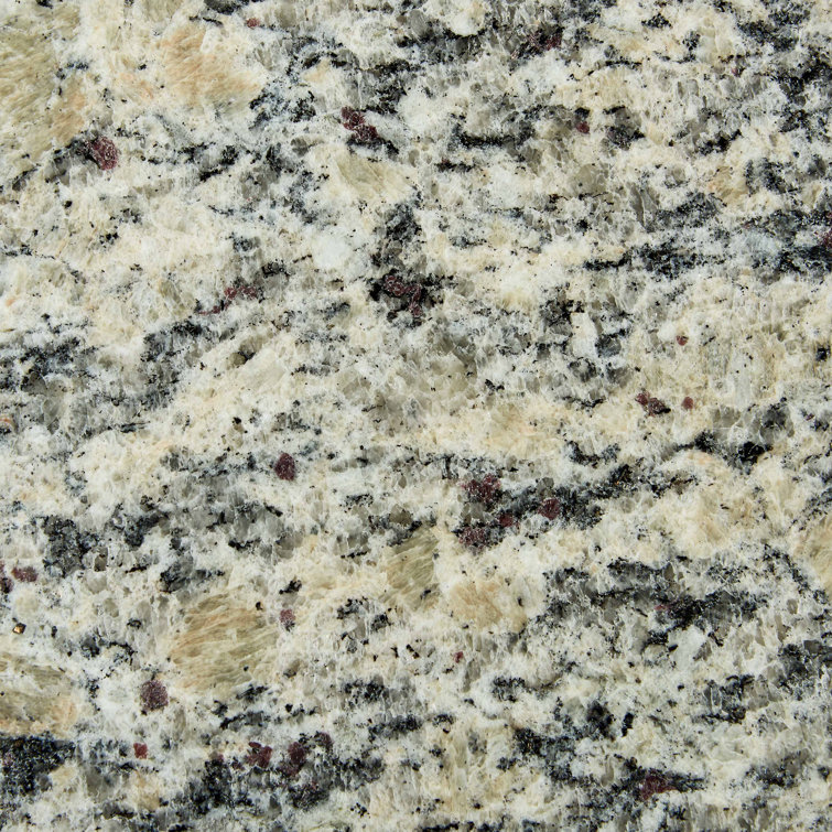 49'' Beige Granite Single Bathroom Vanity Top with White Sink